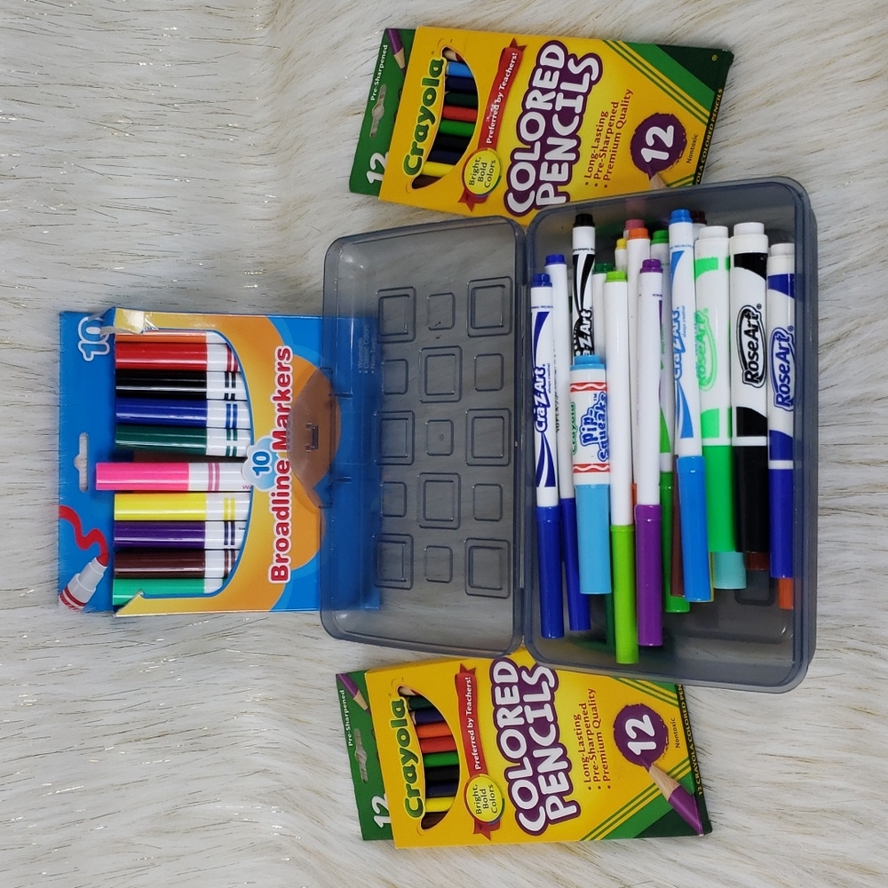 Markers and Colored Pencils